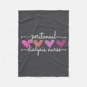 Peritoneal Dialysis Nurse Kidney Disease Funny Nur Fleece Blanket