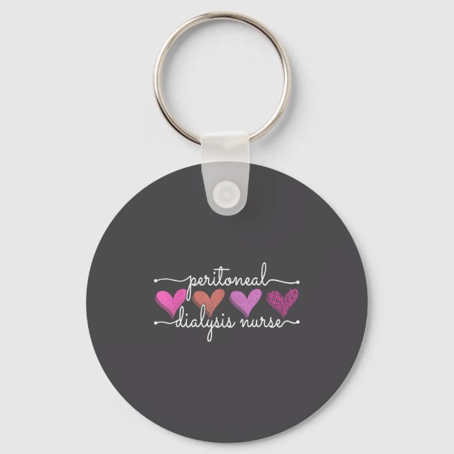 Peritoneal Dialysis Nurse Kidney Disease Funny Nur Keychain (Front)