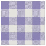 Periwinkle and White Gingham Plaid Fabric