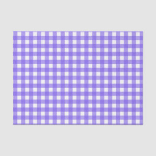 Periwinkle and white gingham tissue paper
