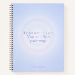 Periwinkle Aura Message Notebook