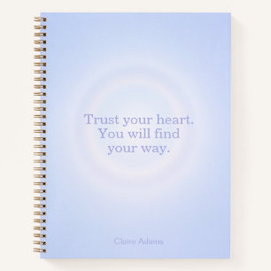 Periwinkle Aura Message Notebook