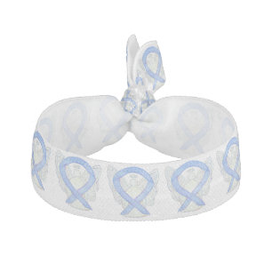 Periwinkle Awareness Ribbon Angel Custom Hair Ties