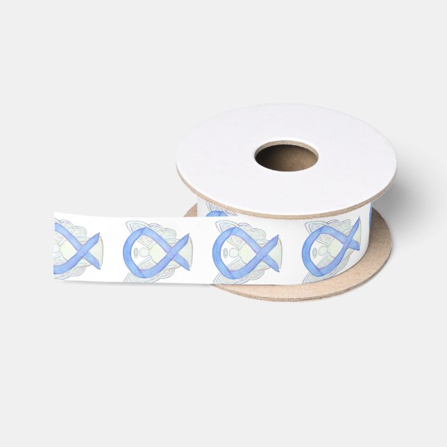 Periwinkle Awareness Ribbon Angels Custom Design (Spool)
