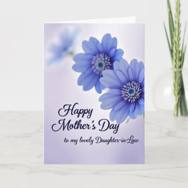 Periwinkle Bloom Mothers Day Card (Front)