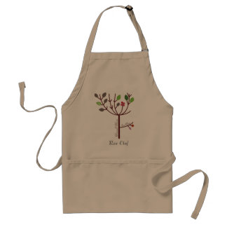 Periwinkle Blossoms Raw Food Adult Apron