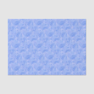 Periwinkle Blue Abstract Feather Pattern Tissue Paper