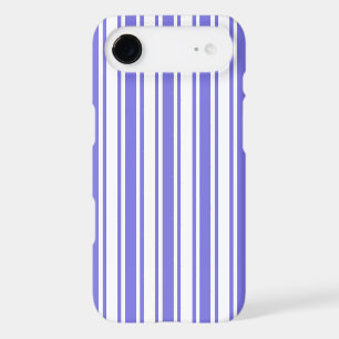 Periwinkle blue and white candy stripes iPhone 17 air case
