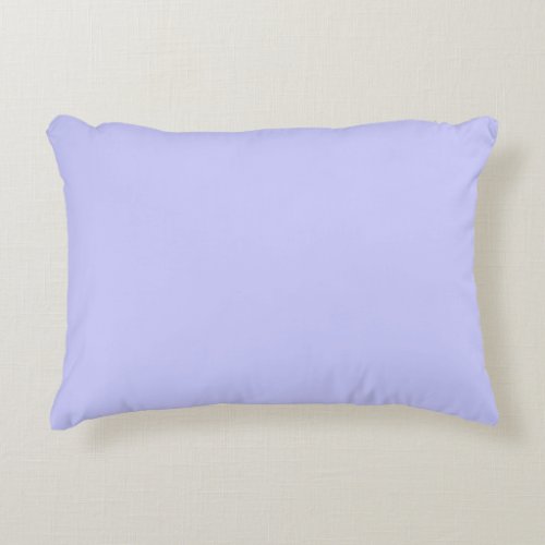 Periwinkle Blue CCCCFF Solid Blue Color Shade Accent Pillow