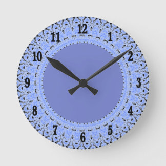 Periwinkle Blue Country Lace Wall Clock