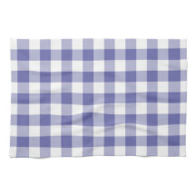 Periwinkle Blue Gingham Trendy Check Plaid Pattern