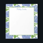 Periwinkle Blue Hydrangea Pattern Notepad<br><div class="desc">Hydrangea flowers in shades of periwinkle blue. Original Pattern by Boatman Geller.</div>