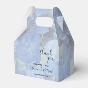 Periwinkle Blue Hydrangeas Wedding Favor Box