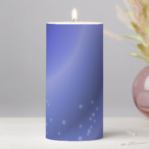 Periwinkle Blue Pillar Candle