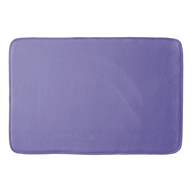 Periwinkle Blue : Solid Color Bath Mat (Front)