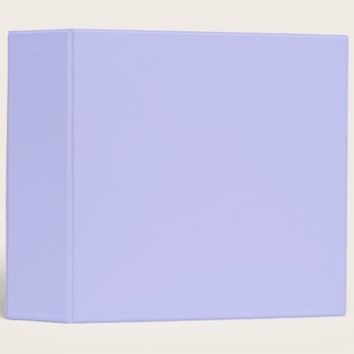 Periwinkle Blue Solid Color | Trendy Color 3 Ring Binder