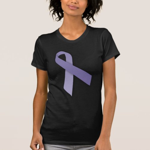 Periwinkle Cancer and Political Statement Ribbon T_Shirt
