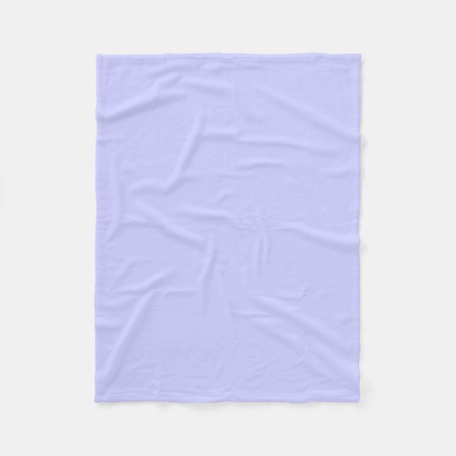 Periwinkle Classy Matching Color Fleece Blanket (Front)