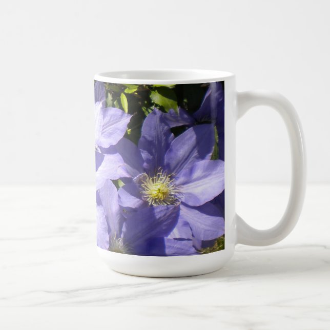 Periwinkle Clematis Mug (Right)