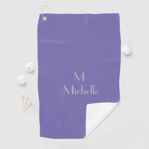 Periwinkle color - add monogram& name golf towel