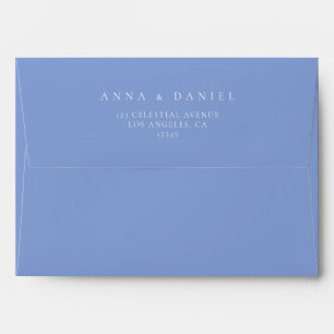 Periwinkle Coordinate Wedding Envelope