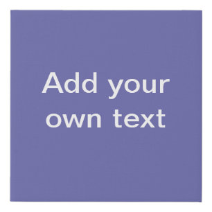 Periwinkle. Custom Wall Art. Faux Canvas Print