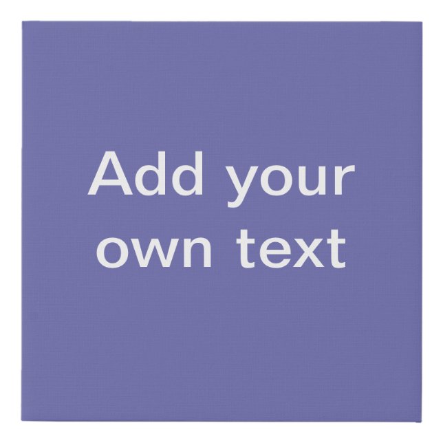 Periwinkle. Custom Wall Art. Faux Canvas Print (Front)