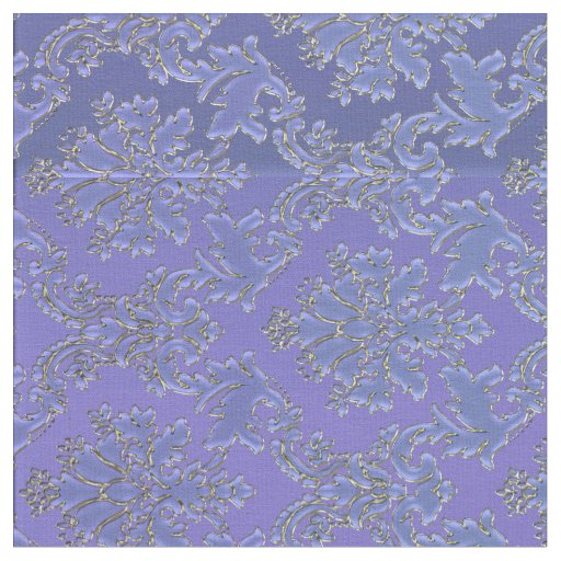 Periwinkle Damask Print Fabric Zazzle