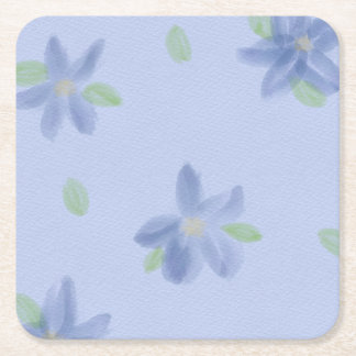 Periwinkle Flower Coasters