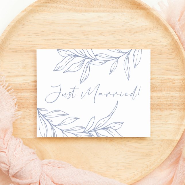 Periwinkle Flower Wedding Just Married (Creator Uploaded)