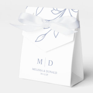 Periwinkle Flowers Favor Box