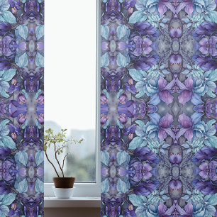 Periwinkle Garden Blackout Curtains
