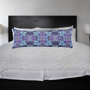 Periwinkle Garden Body Pillow