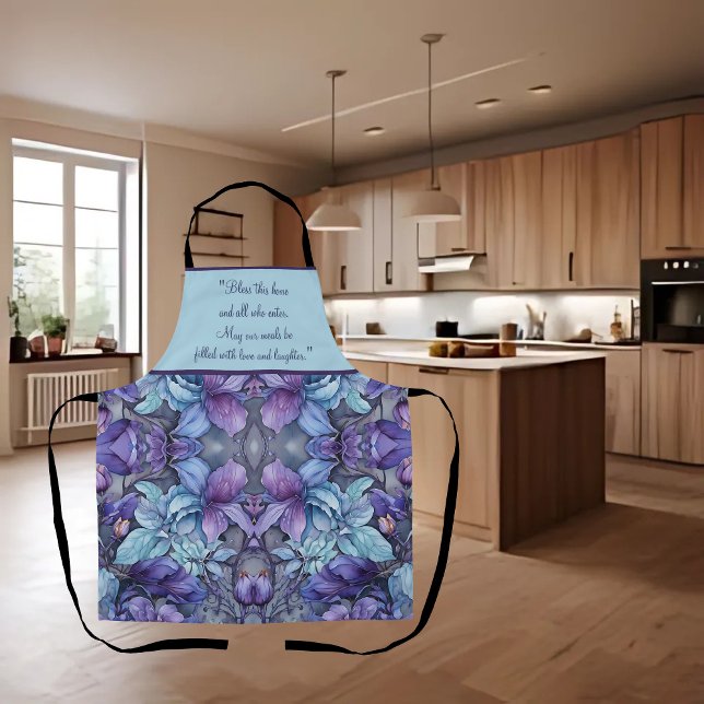 Periwinkle Garden Customizable Apron (Creator Uploaded)