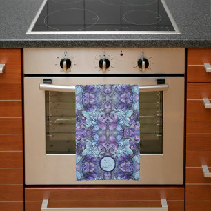Periwinkle Garden Customizable Kitchen Towels
