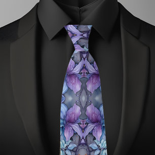 Periwinkle Garden Neck Tie