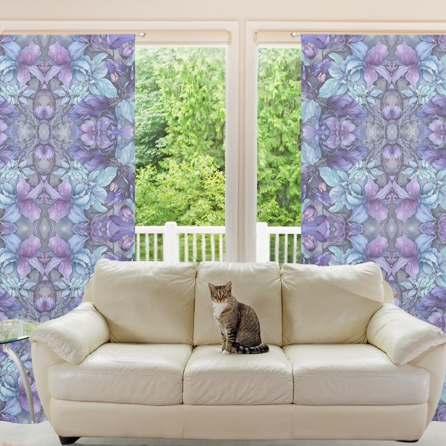 Periwinkle Garden Sheer Curtains (Creator Uploaded)