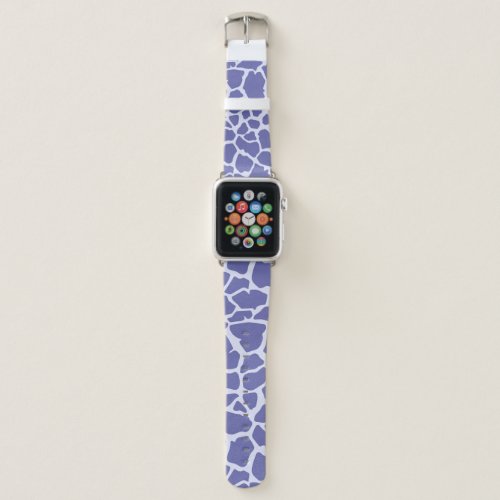 Periwinkle Giraffe Print Apple Watch Band