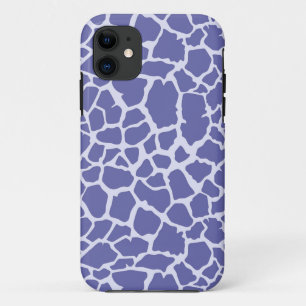 Periwinkle Giraffe Print iPhone 11 Case