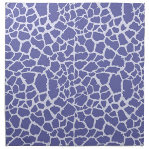 Periwinkle Giraffe Print Cloth Napkin