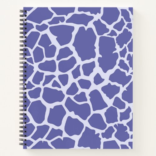 Periwinkle Giraffe Print Notebook