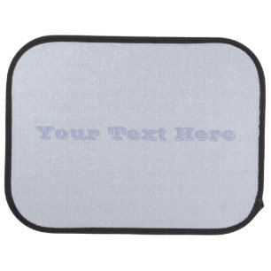 Periwinkle Gray Soft Pale White Pastel Solid Color Car Floor Mat
