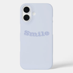 Periwinkle Gray Soft Pale White Pastel Solid Color iPhone 16 Case