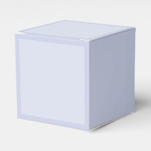 Periwinkle Gray Soft Pale White Pastel Solid Color Favor Boxes