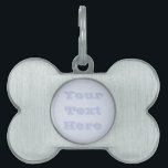 Periwinkle Gray Soft Pale White Pastel Solid Color Pet ID Tag<br><div class="desc">Bone Shaped Pet ID Identification Tag printed with Periwinkle Gray Soft Pale White Pastel Solid Color background illustration and select products by TheFabricSeal print on demand shop at Zazzle.com #ZazzleMade https://www.zazzle.com/store/thefabricseal TheFabricSeal©️Original. Periwinkle is a color that is named after a flower of the same name. It is a light and...</div>