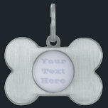 Periwinkle Gray Soft Pale White Pastel Solid Color Pet ID Tag<br><div class="desc">Bone Shaped Pet ID Identification Tag printed with Periwinkle Gray Soft Pale White Pastel Solid Color background illustration and select products by TheFabricSeal print on demand shop at Zazzle.com #ZazzleMade https://www.zazzle.com/store/thefabricseal TheFabricSeal©️Original. Periwinkle is a color that is named after a flower of the same name. It is a light and...</div>