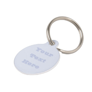 Periwinkle Gray Soft Pale White Pastel Solid Color Pet ID Tag