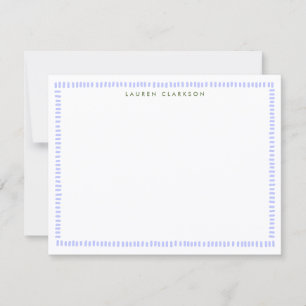 Periwinkle Hand-Painted Border Note Card