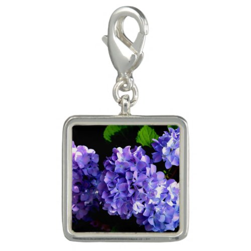 Periwinkle hydrangeas purple blue flower floral charm