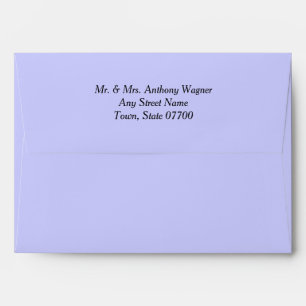 Periwinkle Love Wedding Envelope